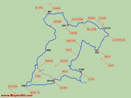 九色甘南，全景甘南，自驾的必游之路甘南环线