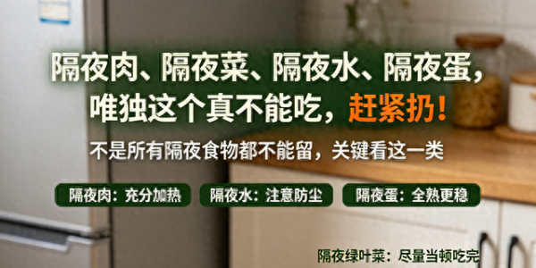隔夜肉、隔夜蛋、隔夜水、隔夜菜，唯独这个呀真不能吃，赶紧扔