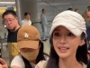 上海偶遇杨颖带娃散步，盆骨宽大屁股圆润，小海绵留狼尾像爸爸
