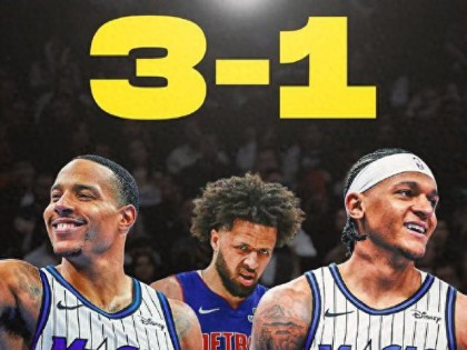 可惜对面没里弗斯了！活塞2003年曾1-3大逆转魔术，拒绝被黑八