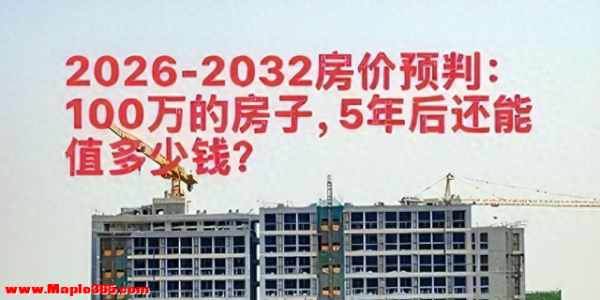 2026年-2030年房价预判：300万的房子，5年后还能值多少钱？