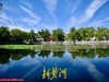 雨后放晴展新颜，济南百花洲呈现“水天一色”美景