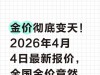金价彻底变天！2026年4月4日最新报价，全国金价竟然差这么多？