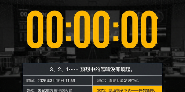 蓝箭朱雀2E为何临阵“叫停”？揭秘火箭发射的“体检报告”