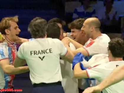 3-0横扫日本！法国男羽创造历史首进汤杯四强