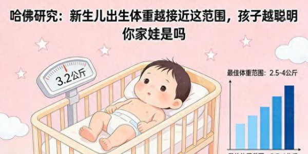 哈佛研究：宝宝出生在这个体重，未来更聪明！