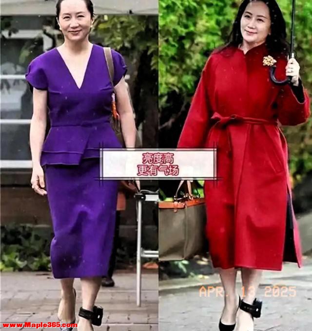 华为长公主罕见携夫亮相！50岁穿素衣难掩贵气，这才是真豪门风范