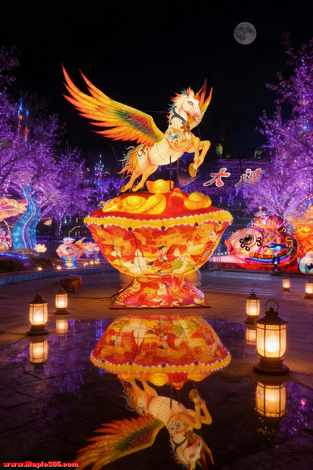 金石滩山海奇幻谷新春赏灯游园会启幕