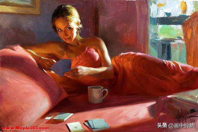 俄罗斯画家弗拉基米尔的油画新作美女，性感温柔-1.jpg
