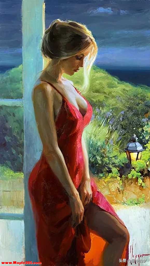 俄罗斯画家弗拉基米尔的油画新作美女，性感温柔-29.jpg