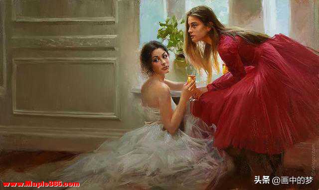 俄罗斯画家弗拉基米尔的油画新作美女，性感温柔-36.jpg