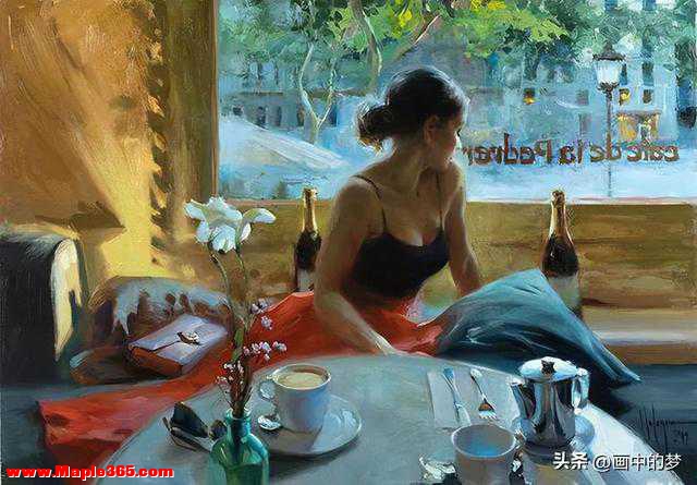 俄罗斯画家弗拉基米尔的油画新作美女，性感温柔-38.jpg