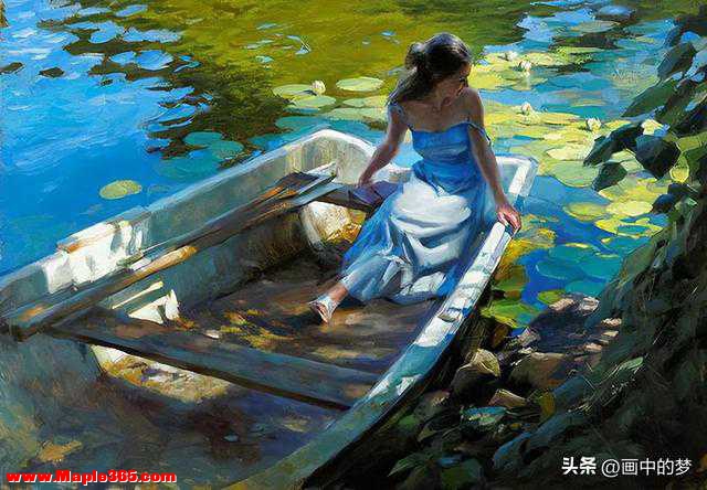 俄罗斯画家弗拉基米尔的油画新作美女，性感温柔-50.jpg