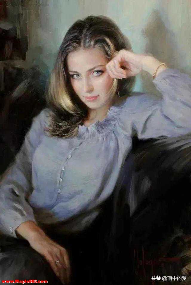 俄罗斯画家弗拉基米尔的油画新作美女，性感温柔-62.jpg