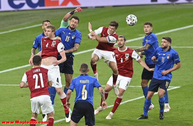 欧洲杯-意大利加时2-1淘汰奥地利 基耶萨+佩西纳破门 阿瑙进球无效-3.jpg