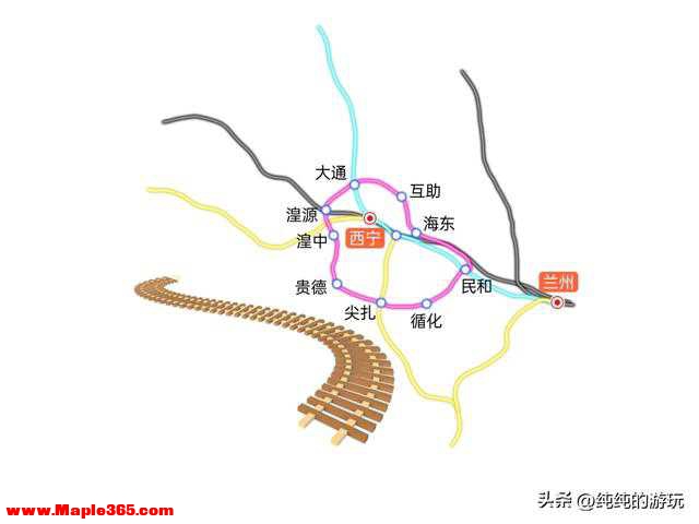 青海省规划中的九条铁路的线路走向-2.jpg